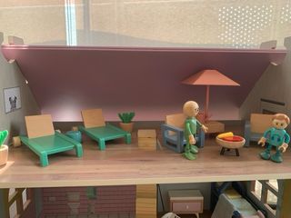 Casita Muñecas Madera