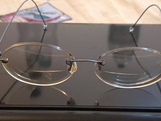 Gafas vintage plata y beige