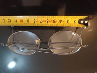 Gafas vintage plata y beige