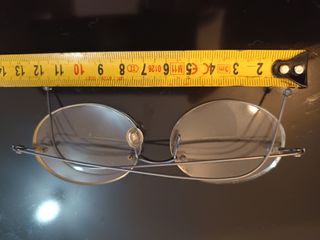 Gafas vintage plata y beige