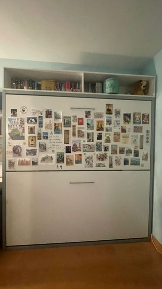 Litera blanca plegable doble