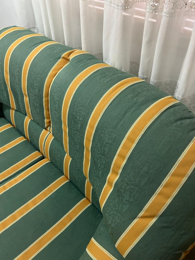 Sofá 2 plazas - Verde & Amarillo