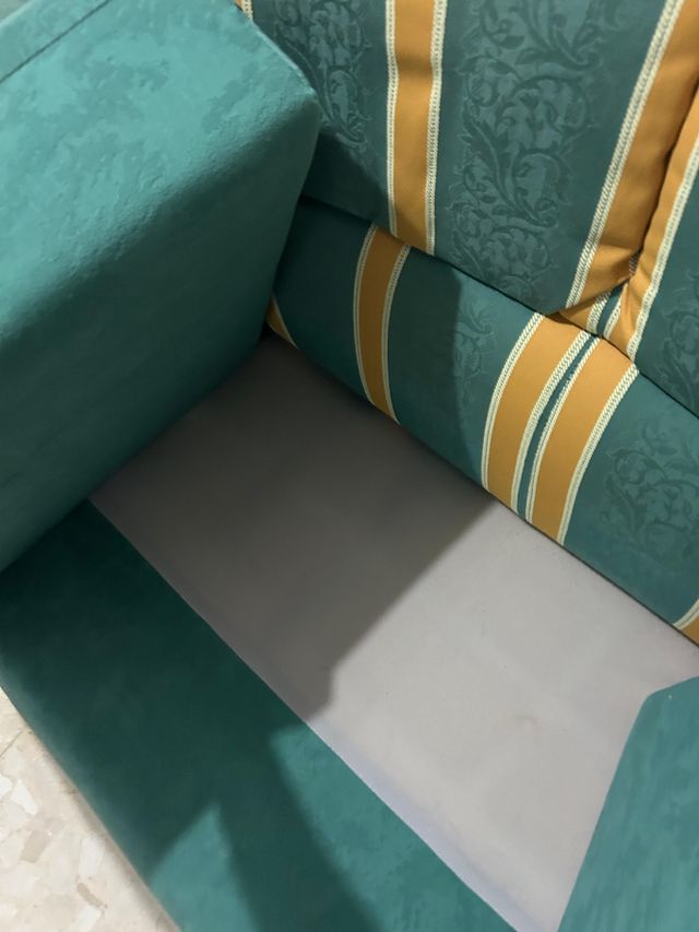 Sofá 2 plazas - Verde & Amarillo