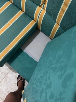 Sofá 2 plazas - Verde & Amarillo