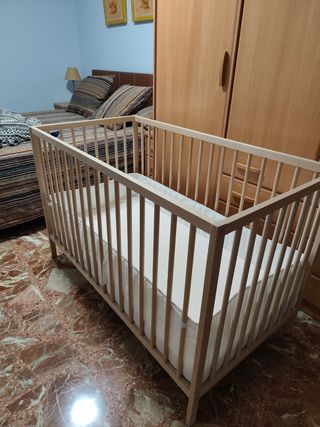 Cuna bebé Ikea 60x120 + colchón
