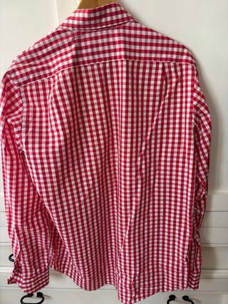 Camisa Carolina Herrera cuadros rojos