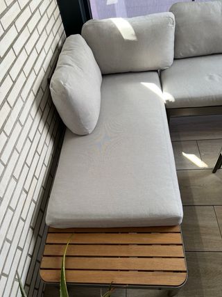 Sofá rinconera jardín Portals