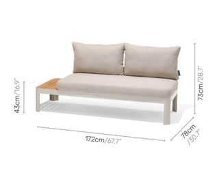 Sofá rinconera jardín Portals