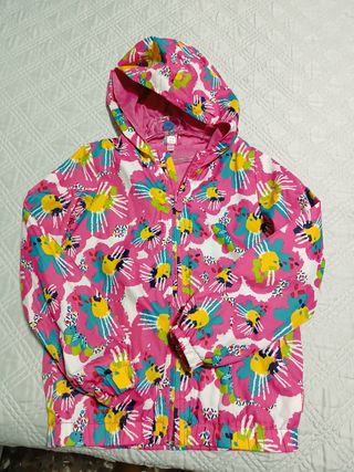 Chaqueta chubasquero, niña , floral