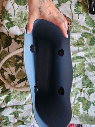 O bag - borsa blu, manici corda