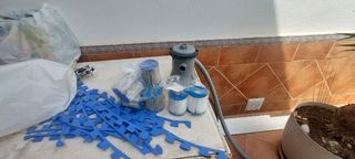 Piscina infantil Index - Azul y blanca