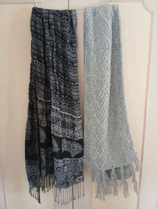 2 Sciarpe - Nero & Grigio