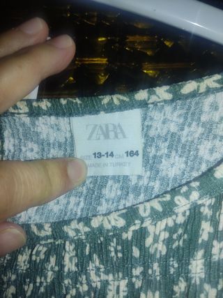 Vestido flores verde - Talla única