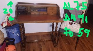 Escritorio antiguo VALENTÍ de madera