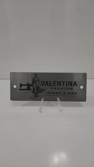 Placa/chapa personalizable