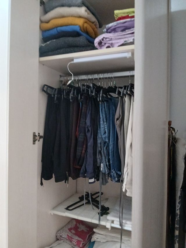 Armario blanco madera - 2 puertas