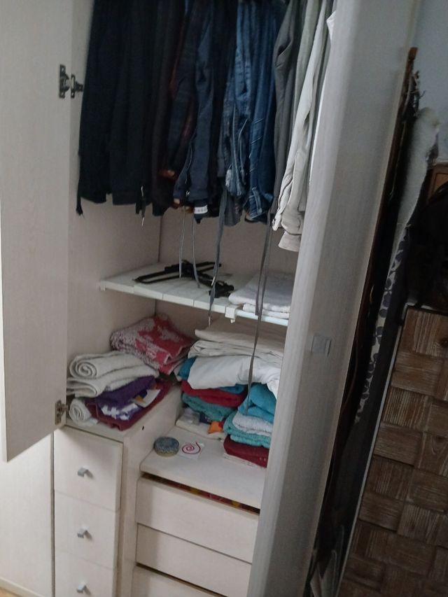 Armario blanco madera - 2 puertas