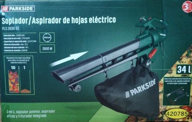 Soplador Triturador Aspirador Parkside PLS 2600B2
