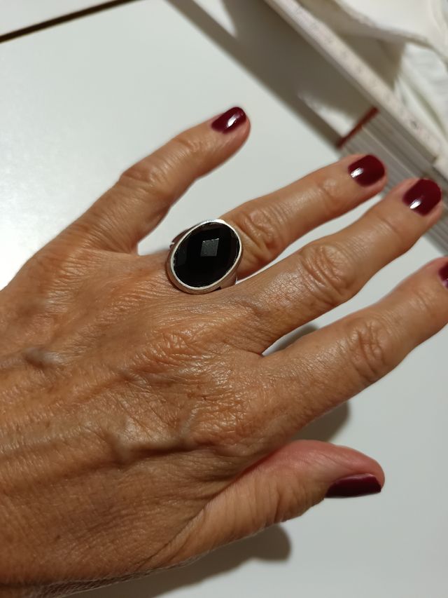 Anillo Viceroy plata & ónix