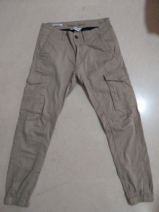  Pantalones Cargo Jack & Jones - Beige