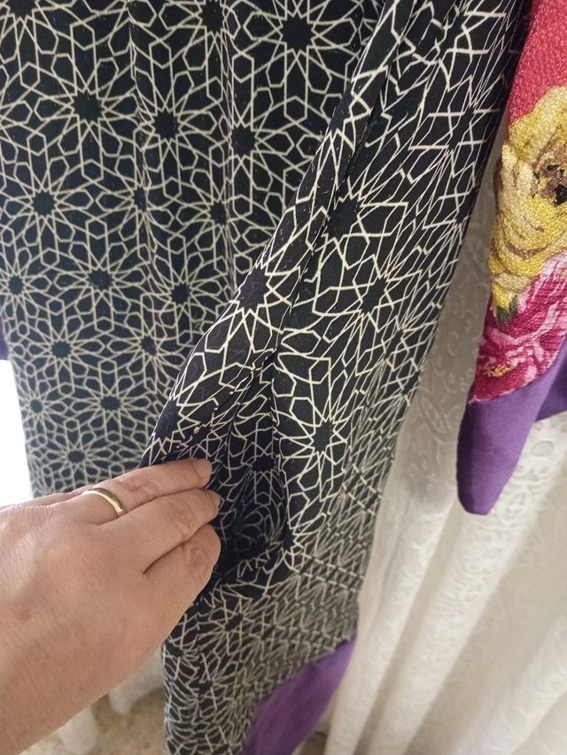 Vestido verano rosa y morado