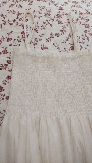 Vestido largo blanco H&M