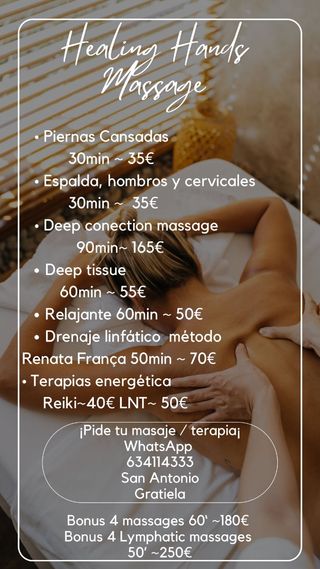 Masaje relajante y terapéutico 