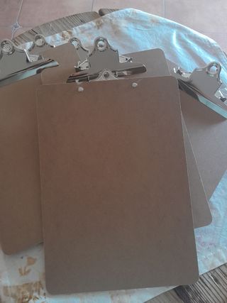 Portafolios madera - 7 piezas