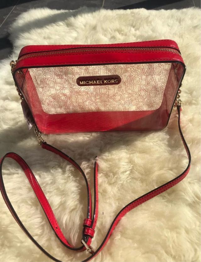 Bolso bandolera Michael Kors rojo