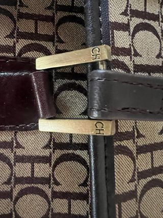 Bolso Carolina Herrera Beige y Marrón