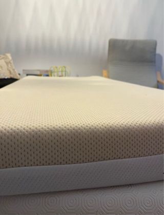 Cuna y colchón bebé blanca 120x60