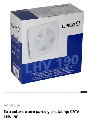 Extractor CATA LHV 190 - Pared/Cristal