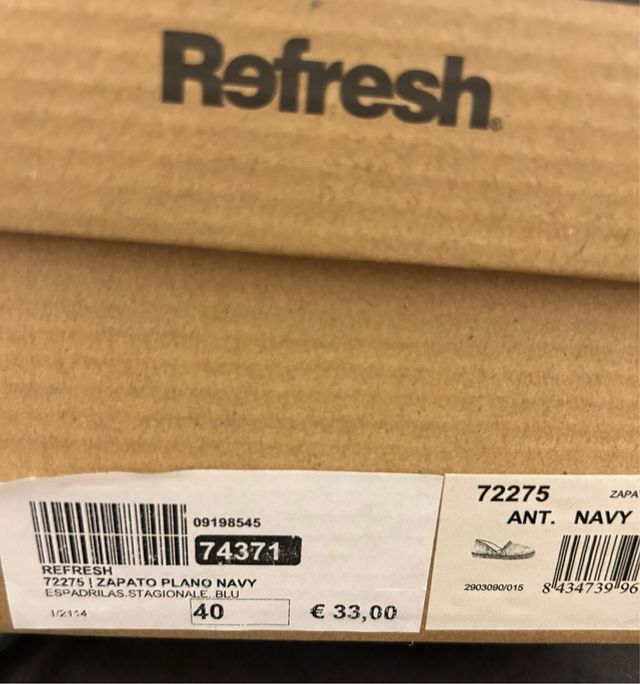 Scarpe Refresh blu, num. 40