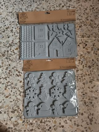Moldes silicona Navidad DIY