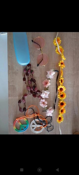 Disfraz hippie años 70