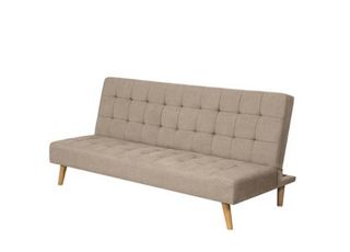 Sofá cama beige usado pero funciona no mareos !!