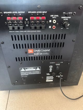 Subwoofer JBL 125 8" - Negro