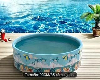 Piscina Infantil Plegable - 90cm diámetro 