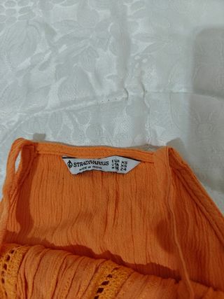 Top tirantes naranja XS