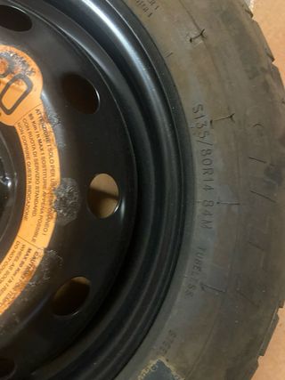 Rueda repuesto Fiat 500
