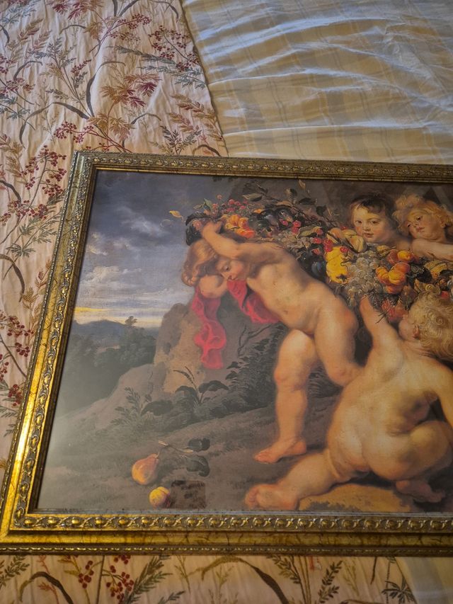 Cuadro Ángeles con Frutas