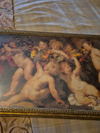 Cuadro Ángeles con Frutas