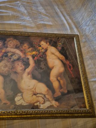 Cuadro Ángeles con Frutas