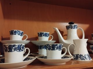 Juego café porcelana Bidasoa azul