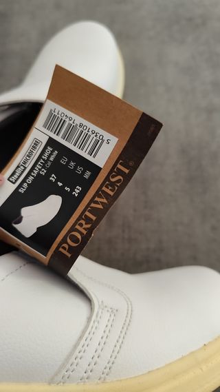 Zapatos seguridad Portwest 37 blancos