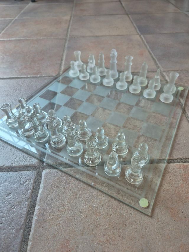 Scacchiera vetro - Set completo