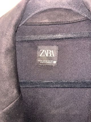 Trench Zara negro, talla M