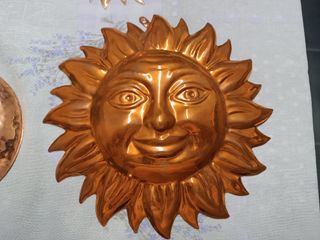 Sole in rame decorativo