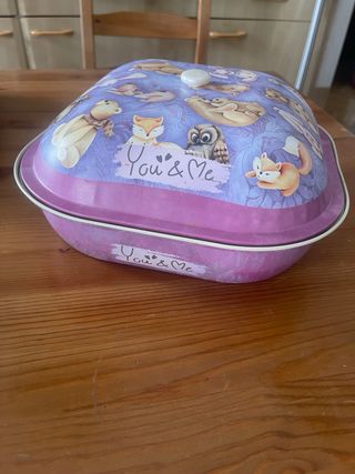 Lata metálica infantil - animales