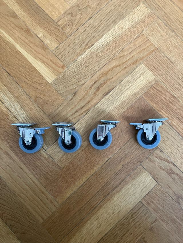 4 Ruedas giratorias muebles con freno